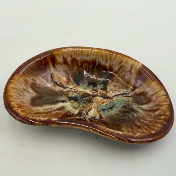 Vintage MCM Canadian Pottery Trinket Dish Bay of Fundy New Brunswick - Picture 3 of 5